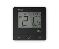 ENGO E4-B CZARNY przewodowy natynkowy regulator te